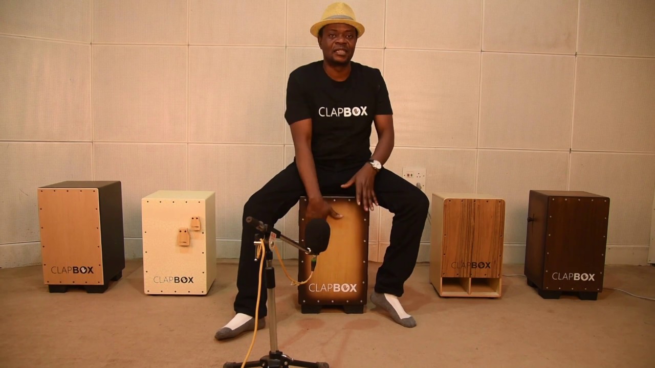 Clapbox Cajon CB45 -Crate Design, Birch Wood - By Kenny Akindele