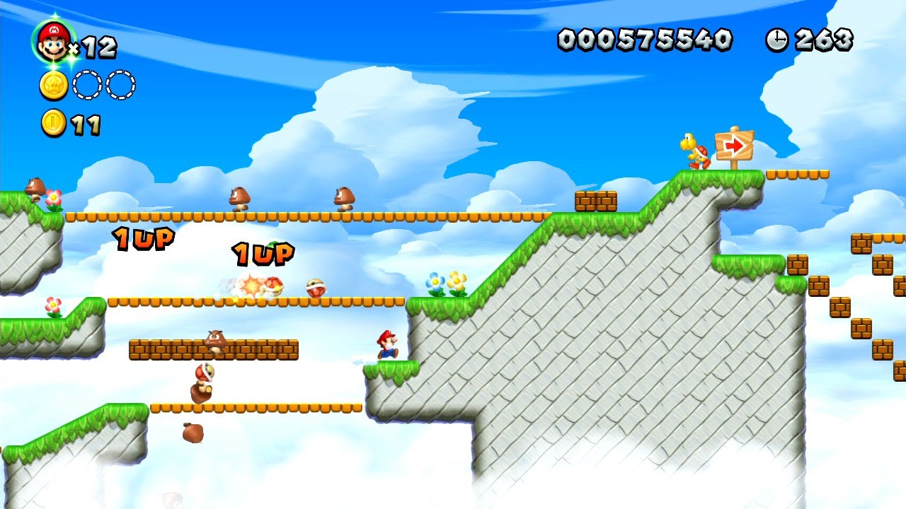 New Super Mario Bros. U - Senda Superestrella-9 - ¡Vidas extra tras el caparazón! (Wii U)