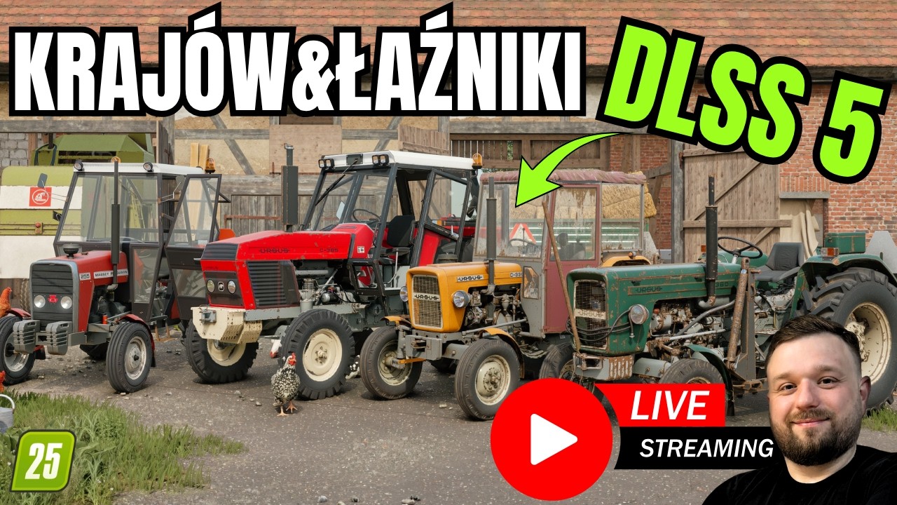 🔴KRAJ&Oacute;W & ŁAŹNIKI  na DLSS 5.0‼️Wielkie ŻNIWA🌾#FS25