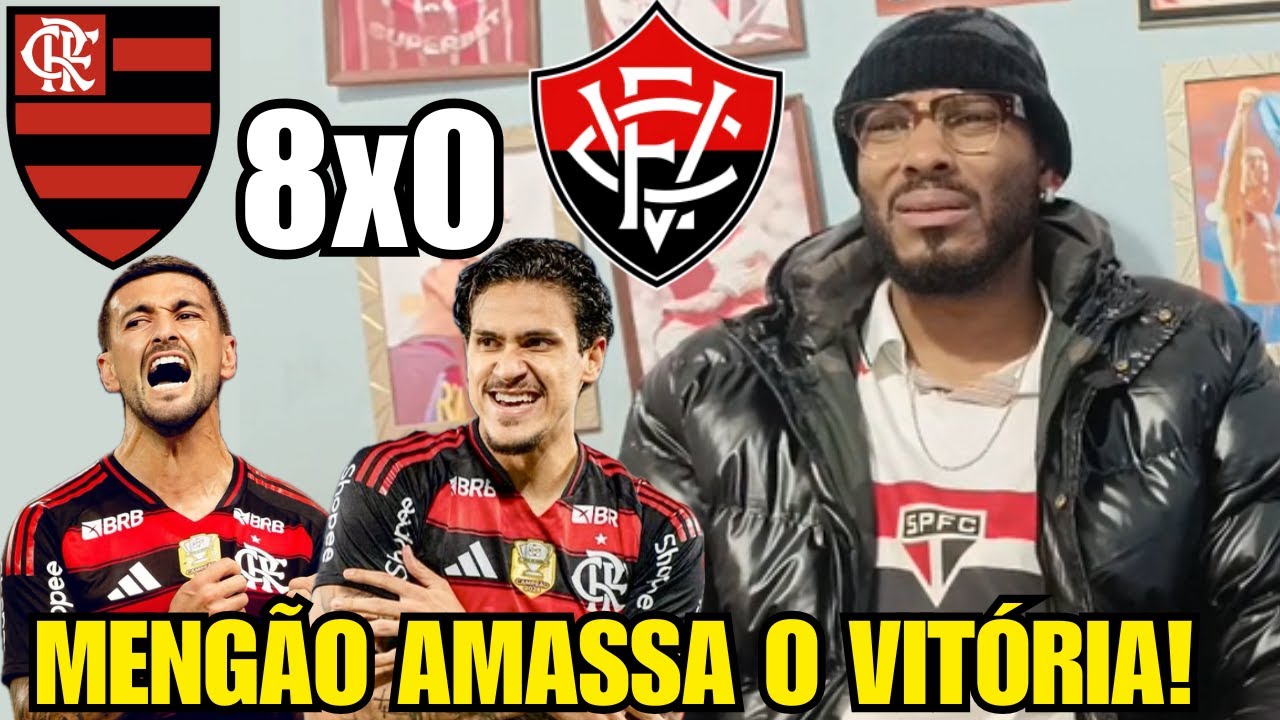 FLAMENGO 8 X 0 VITÓRIA | REACT MENGÃO HUMILHA NO BRASILEIRÃO 2025