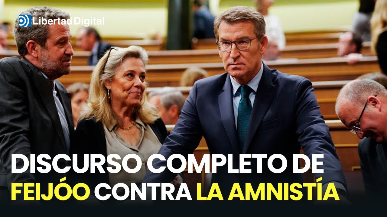 El demoledor discurso de Feijóo contra la Ley de Amnistía