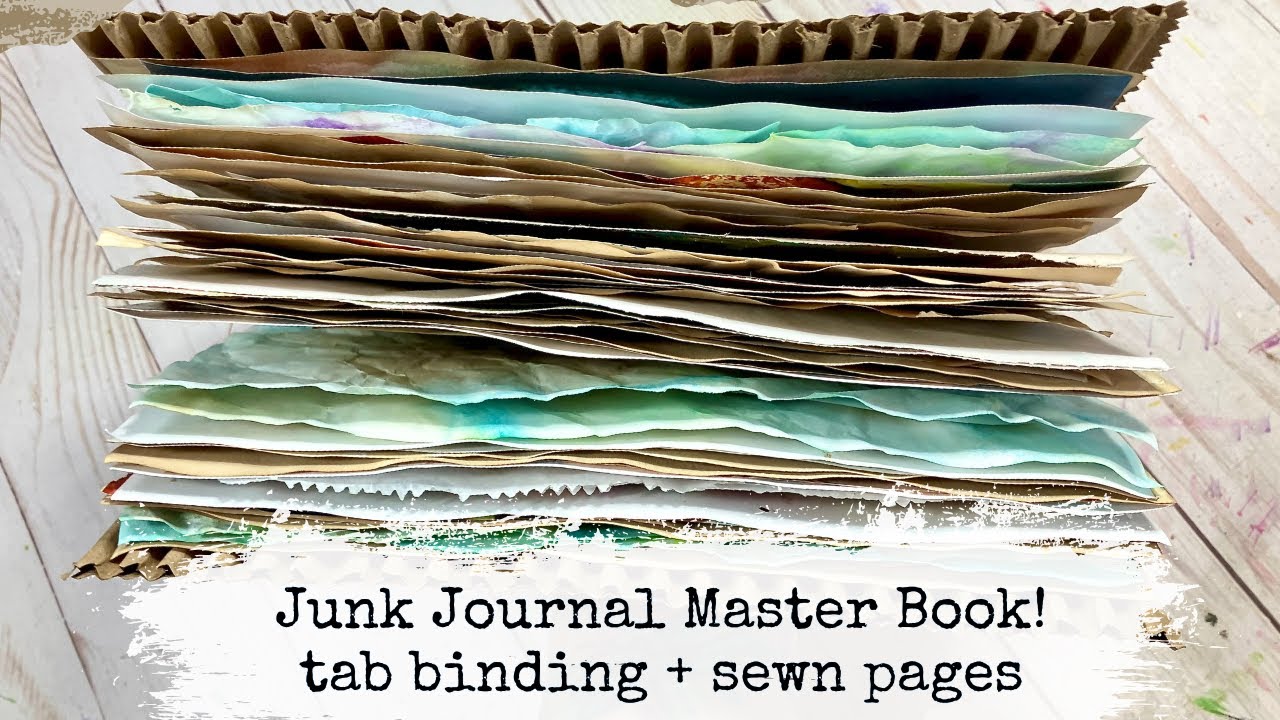 Create a Master Junk Journal for ALL Your Ideas |  | DIY Tutorial with Sewn Pages + Tab Binding