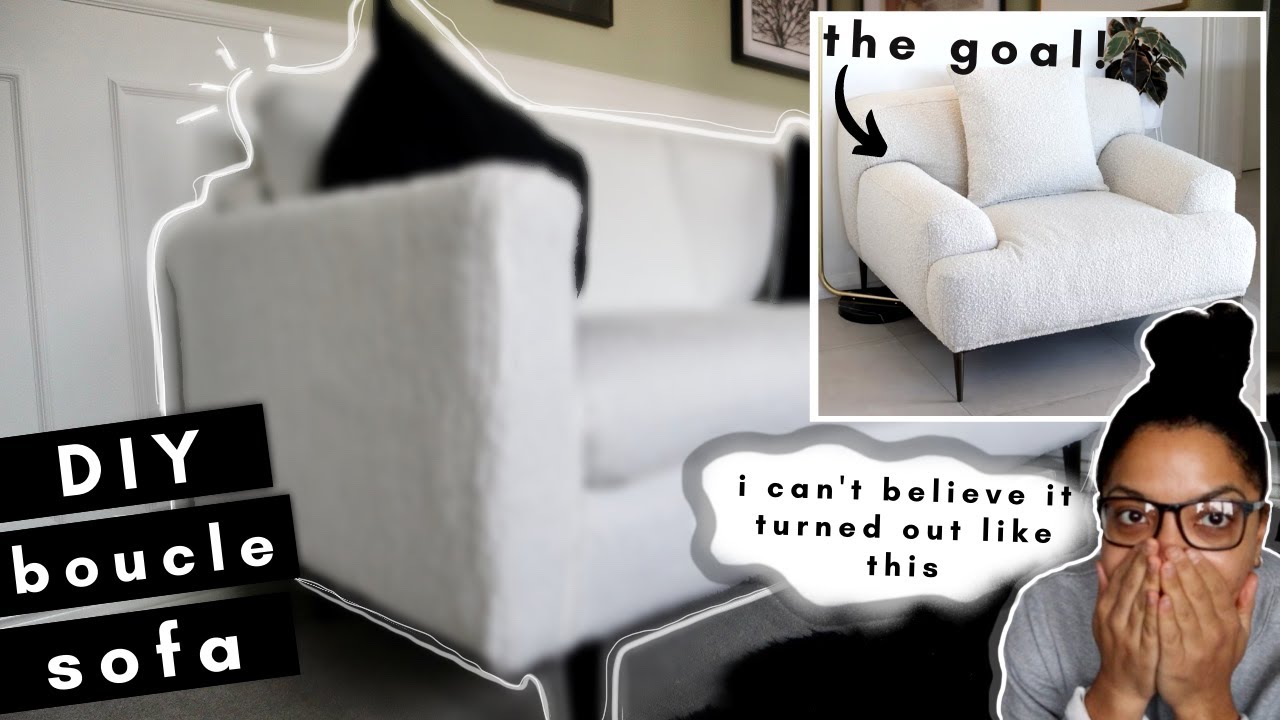 DIY TRENDY BOUCLE SOFA HACK | £36 instead of £4000 | Shade Shannon