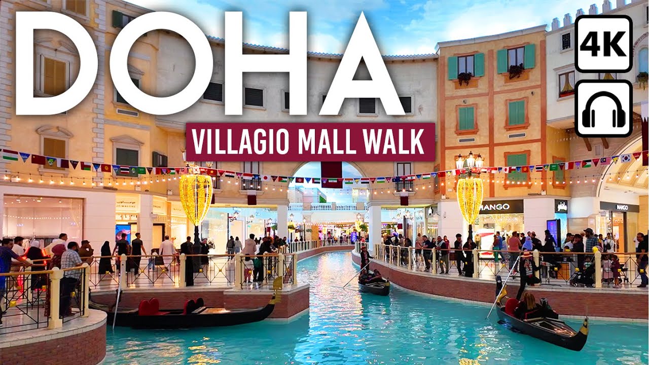 ДОХА, Катар 🇶🇦 Экскурсия по торговому центру Villagio Mall 4K