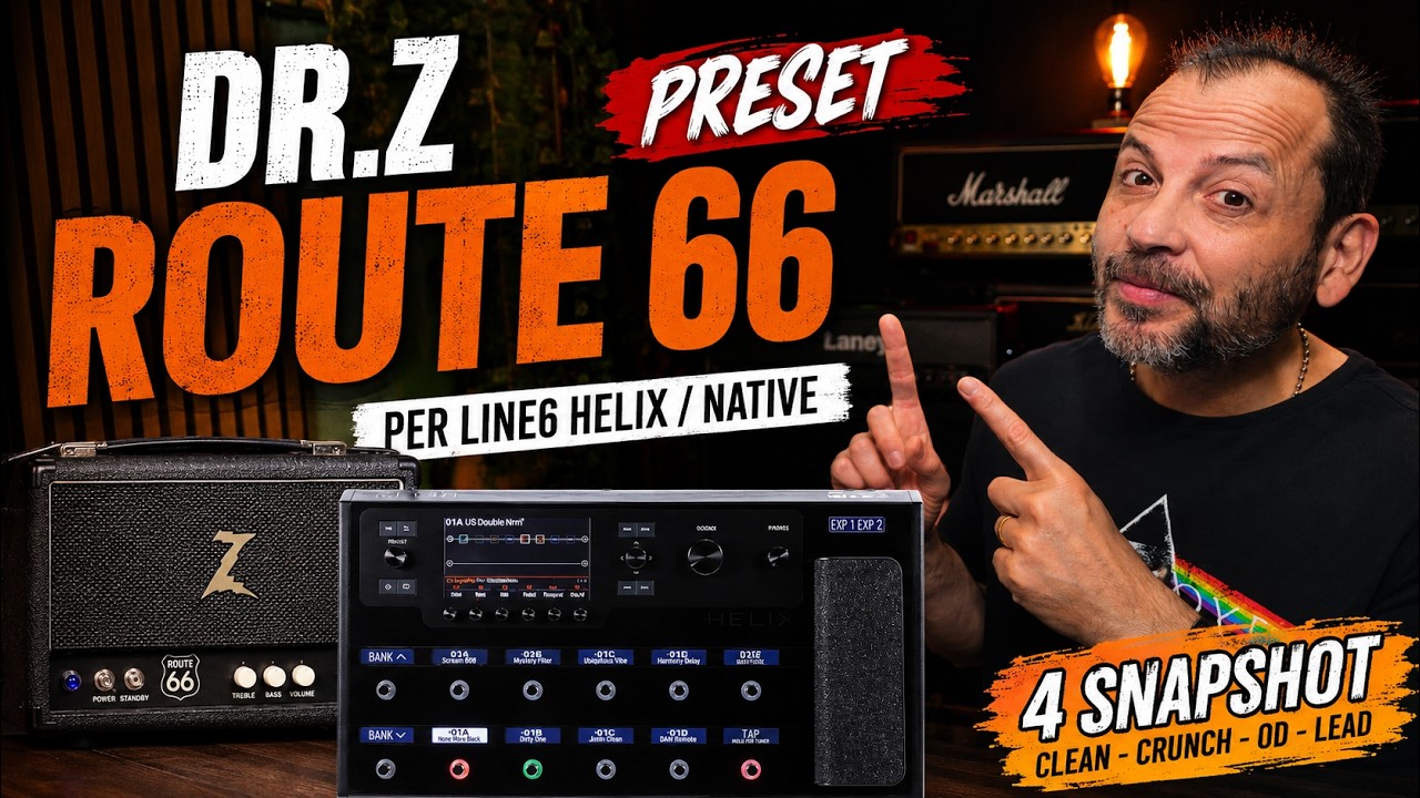 One of The Best Amp in Line6 Helix: Dr.Z Route66 Helix/Native Preset