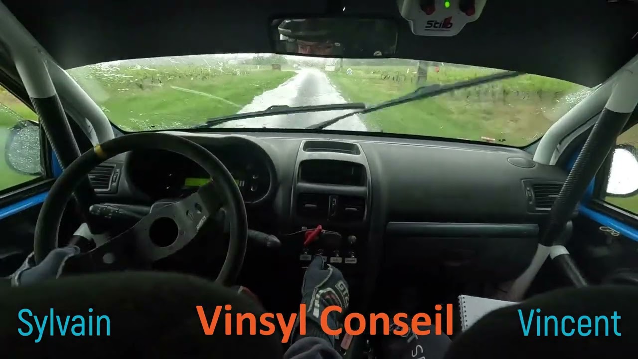 Rallye de la Vallée du Cher 2024 - Sylvain MAHIER Clio N3 - ES2 Thésée (en slick sous l'orage)
