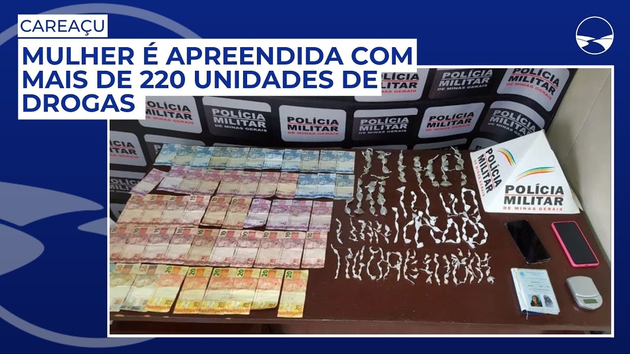Mulher é apreendida com mais de 220 unidades de drogas em Careaçu