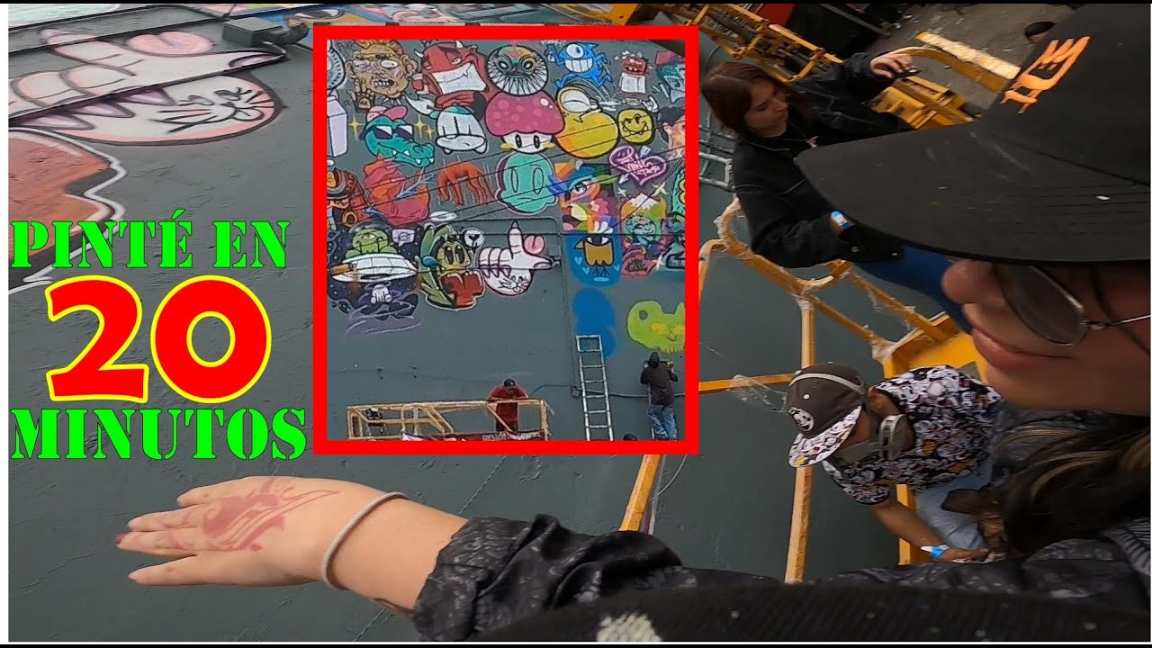 😱 PINTARON TODOS LOS PERSONAJES DE GRAFFITI EN DOS DIAS🤯 - Bogotá Cuestión de carácter fest