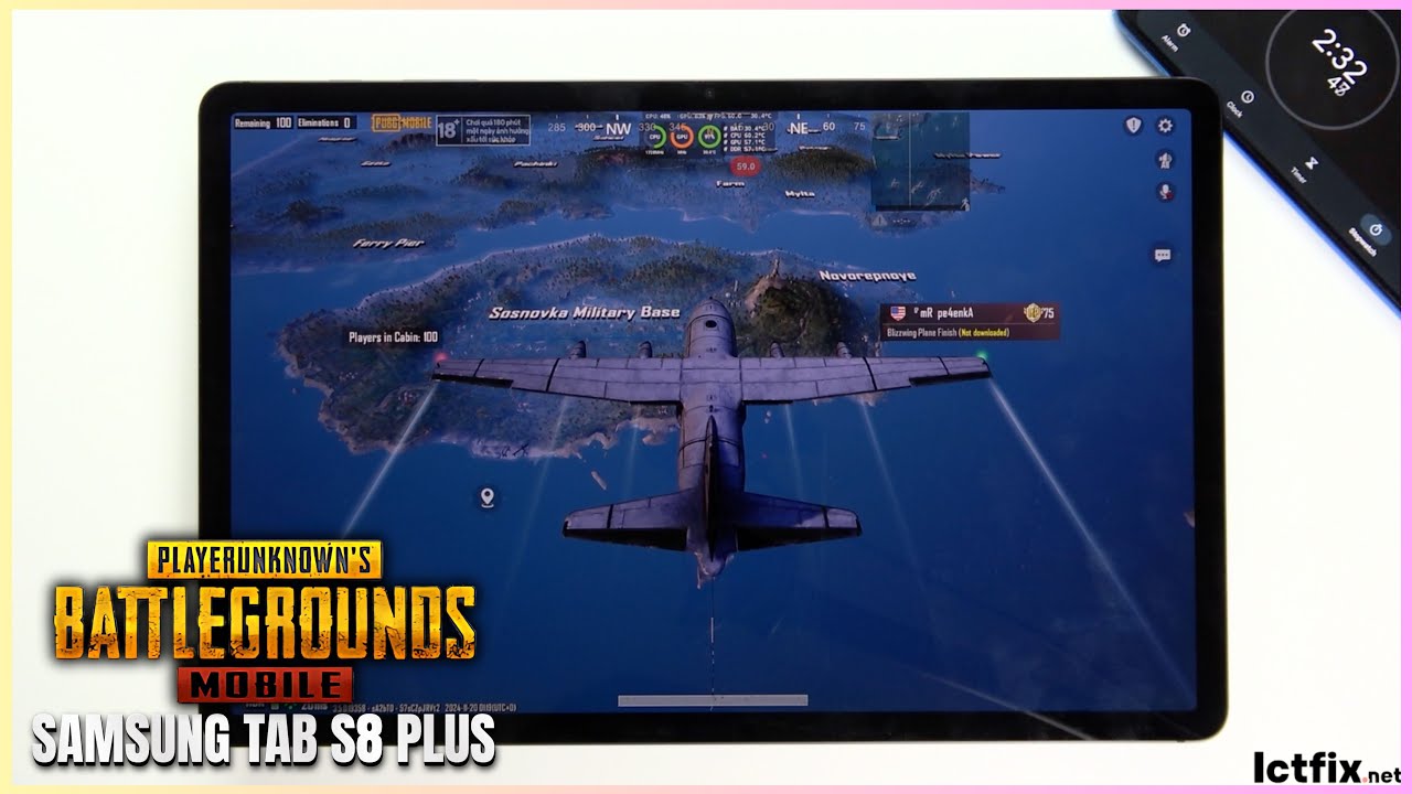 Samsung Tab S8 Plus PUBG Mobile Gaming test Update | Snapdragon 8 Gen 1, 120Hz Display