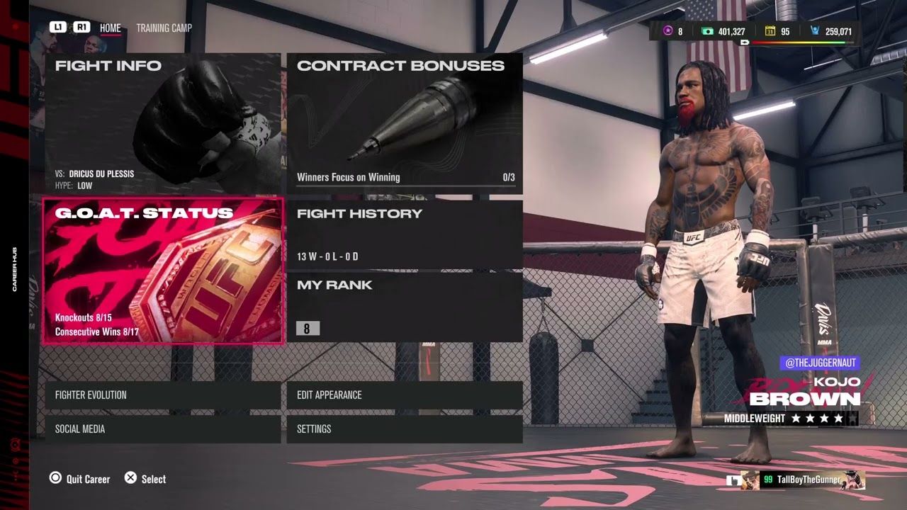 Tallboy THE UFC Champ PT:113