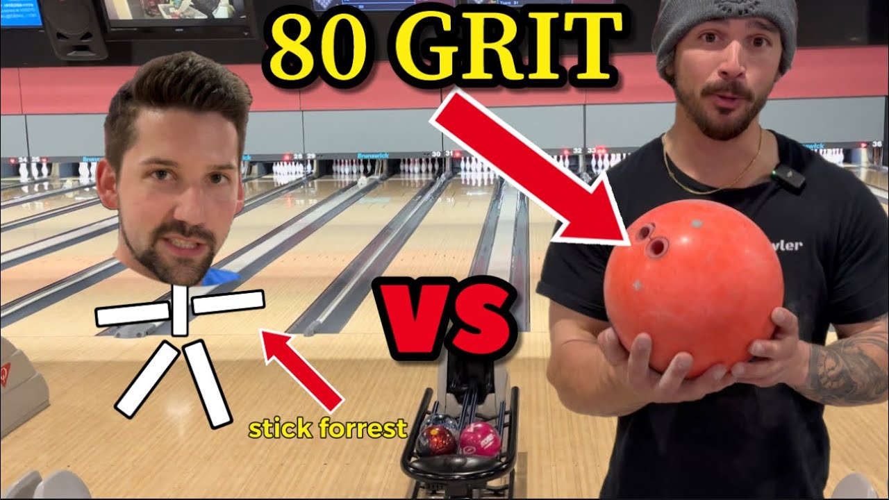 80 GRIT BOWLING BALL challenge VS Forrest Kritzer
