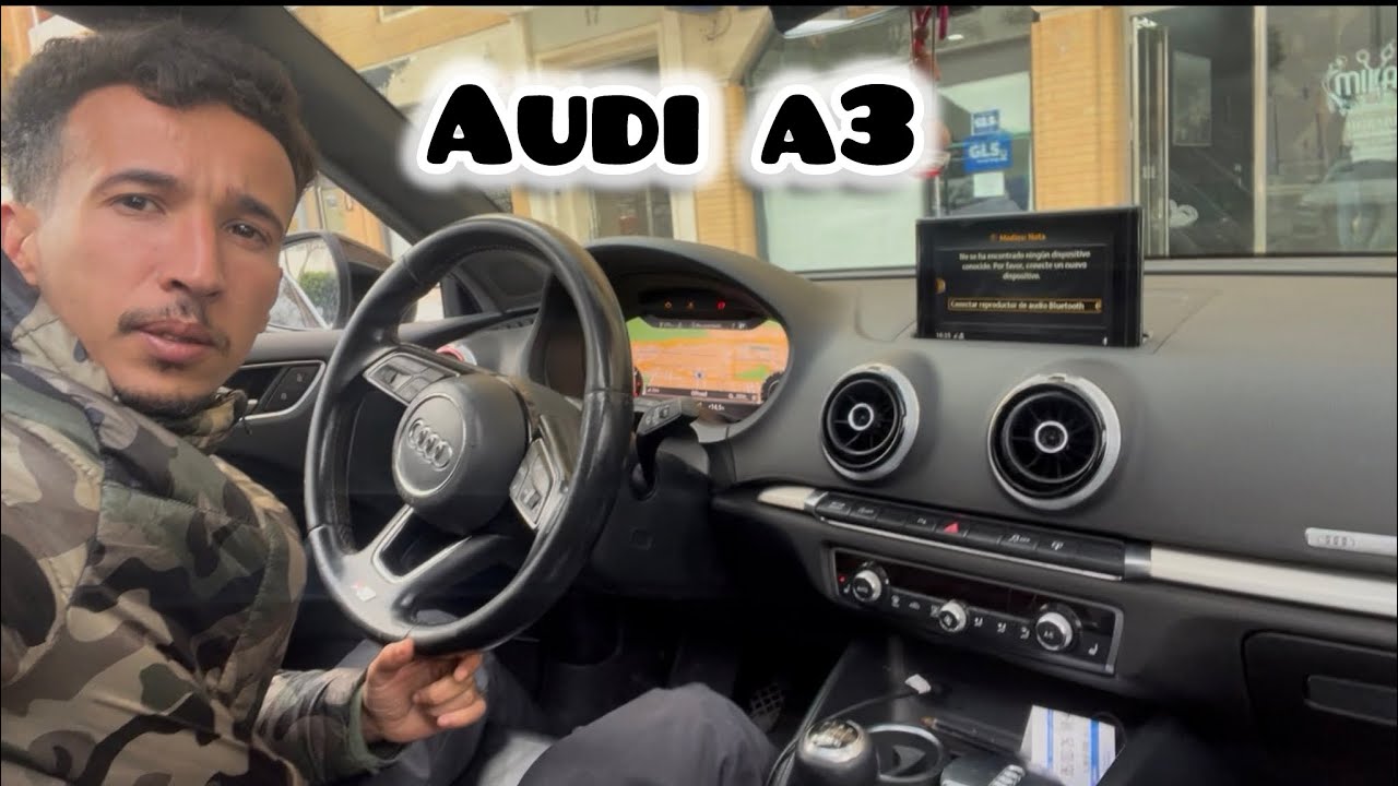  هدي هيا سياره audi a3 لي غدي نشري موديل 2017 🇪🇸 في اسبانيا ثمن مناسب 😱