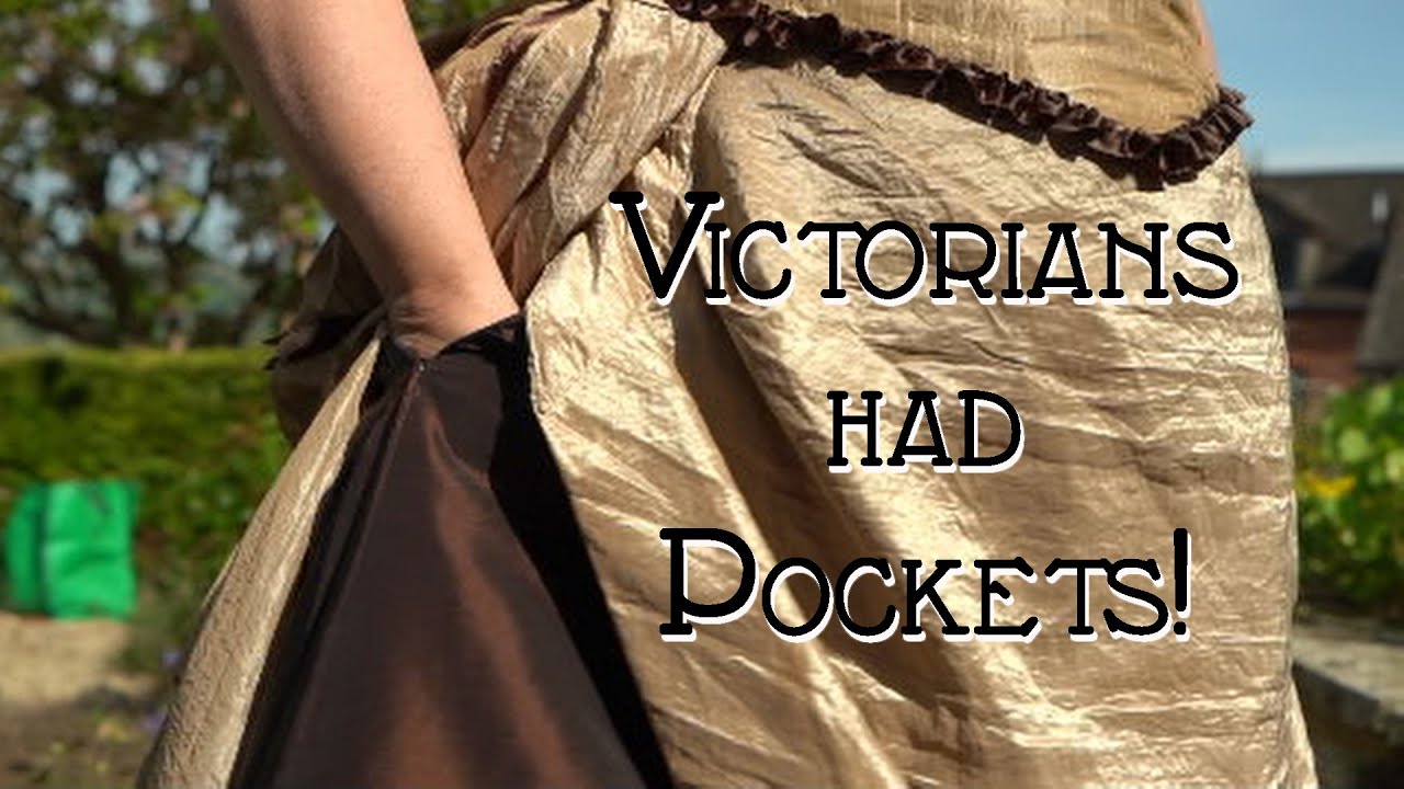 Does your skirt need pockets? Adding a Victorian style pocket to my gown.