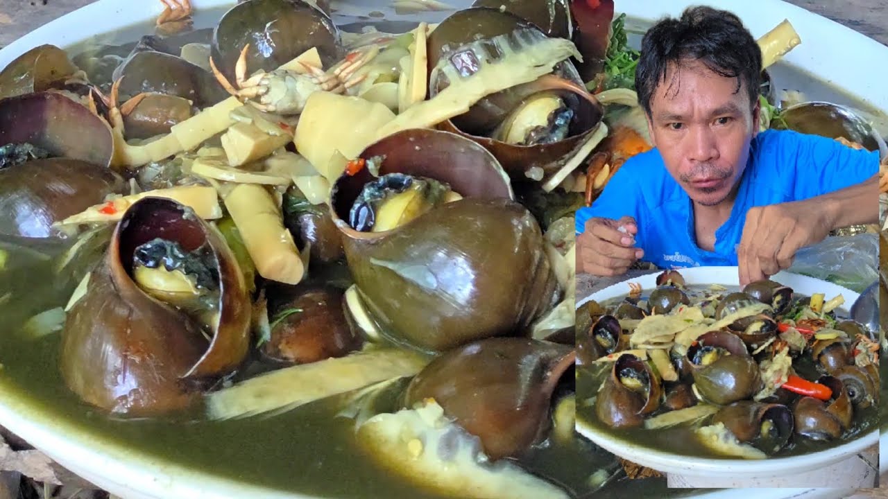 แกงหอยหอมใหญ่ - ແກງຫອຍຫອມ #food #บัวไล 