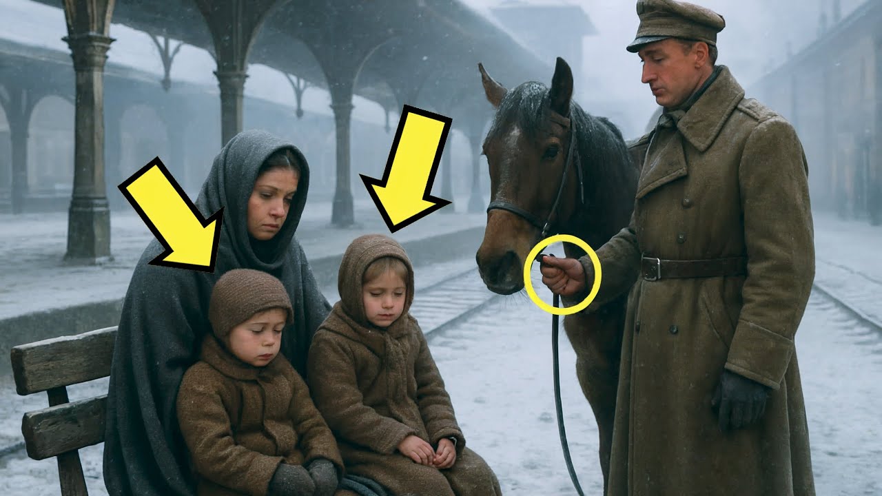 SINGURĂ ÎN GARĂ CU COPIII… UN STRĂIN A APĂRUT ȘI SCHIMBAT TOTUL