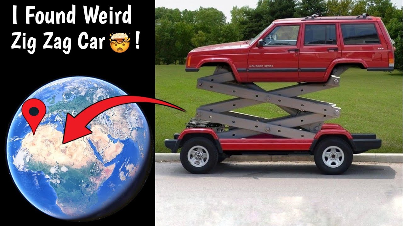 🤯 I Found Weird Zig Zag Car in Real Life On Google Earth and Google Maps!