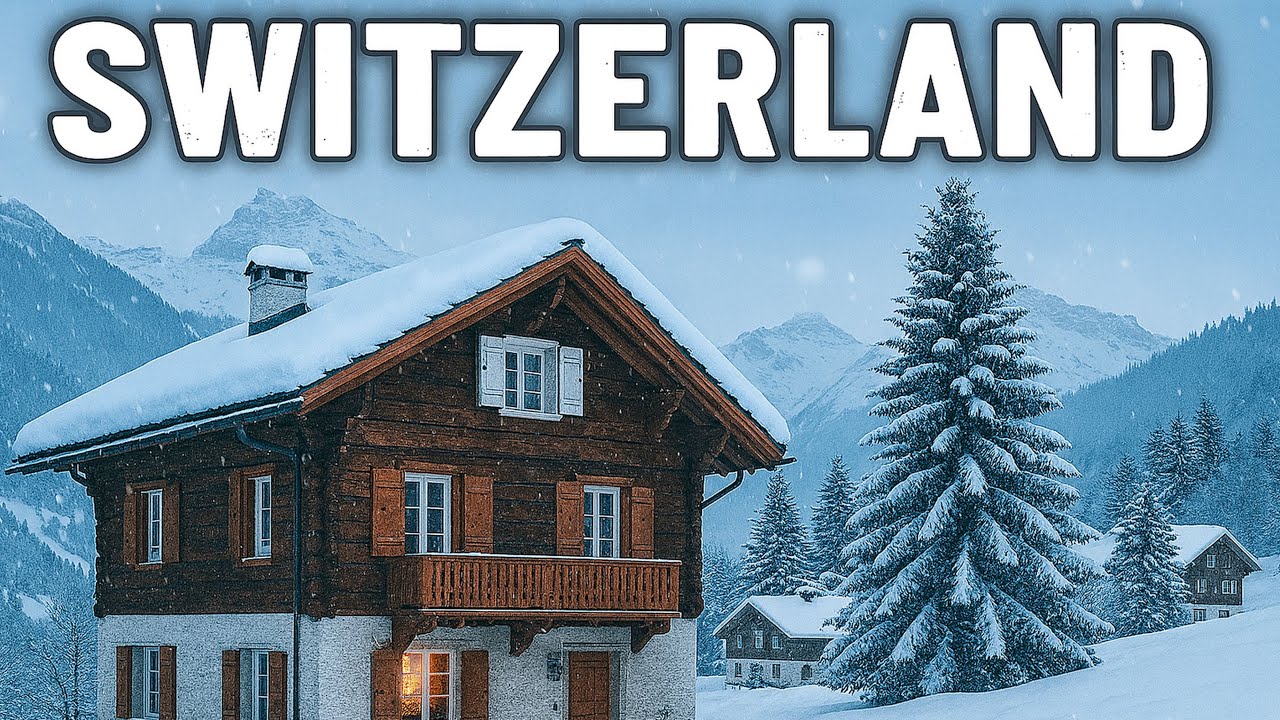 Heavy Snowfall in Switzerland Valley 🇨🇭 | Snowfall Wonderland Swiss