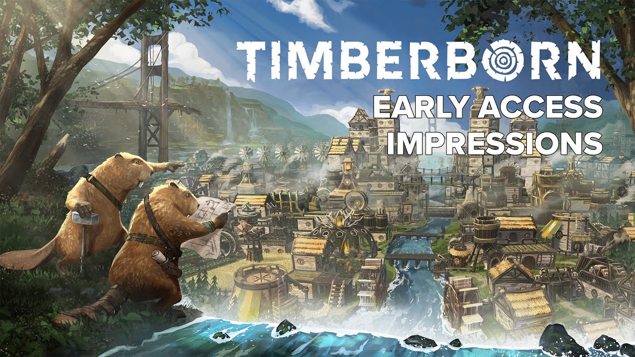 A First Look at Timberborn: the post-apocalyptic city builder with beavers!