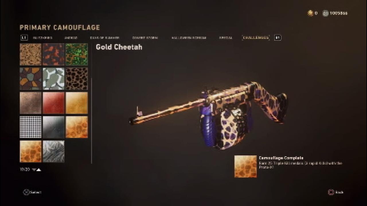 Call of Duty: WWII Multiplayer - Proto-X1 Gold Cheetah