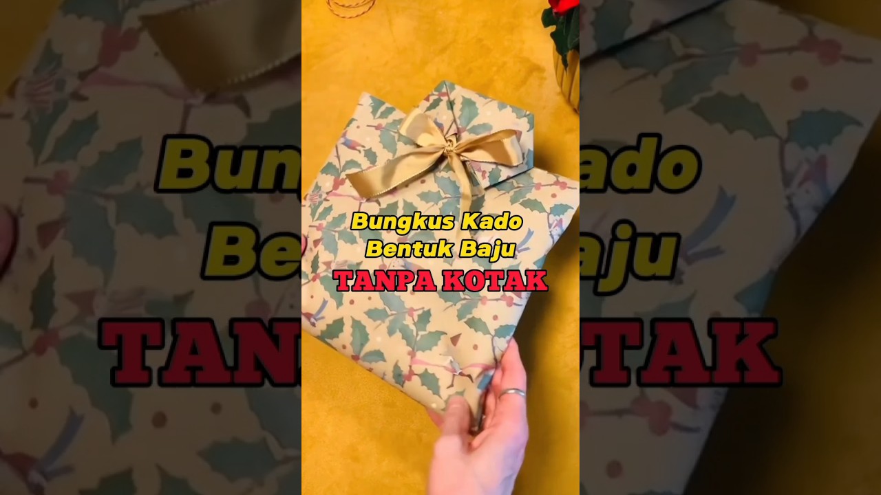 Bungkus kado Tanpa Kotak Bentuk Baju #shortvideo #kadokreatif #kadoultah