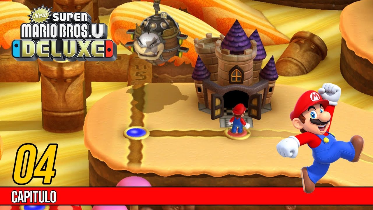 !El Castillo de Morton - Dunas Pasteleras! #04 New Super Mario Bros U Deluxe (Switch) - YdnarB Gamer