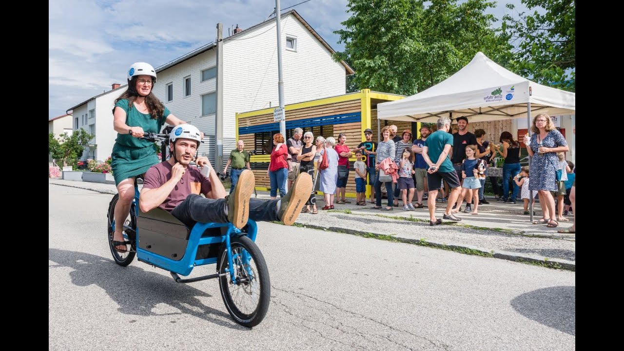 Eröffnung Transportrad Sharing "LaRa Port" in Ottensheim *Lastenrad* *Cargobike* *Carsharing*