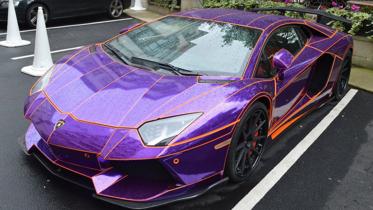 Lamborghini Aventador Purple Chrome (Tron Aventador) - Walkaround