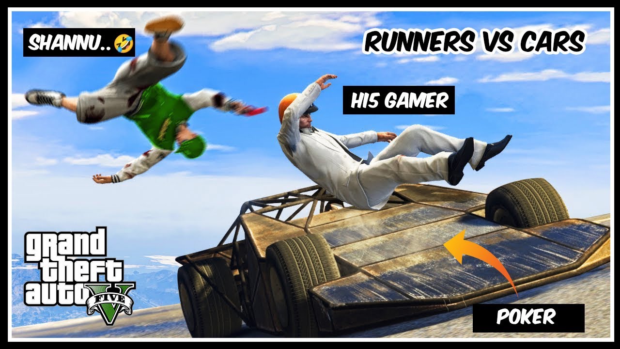 This Runners Vs Cars Is So Funny 🤣🤣🤣 - GTA5 ONLINE
