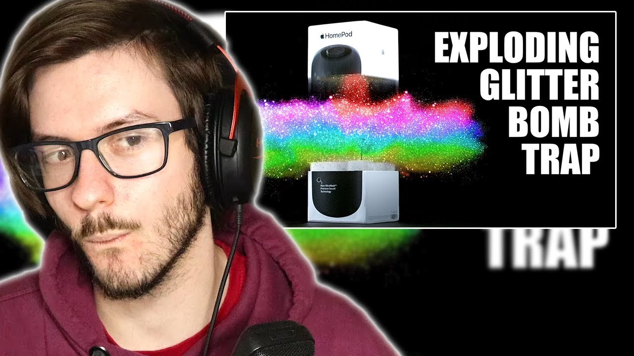 Daxellz Reacts to EXPLODING Glitter Bomb 4.0 vs. Package Thieves