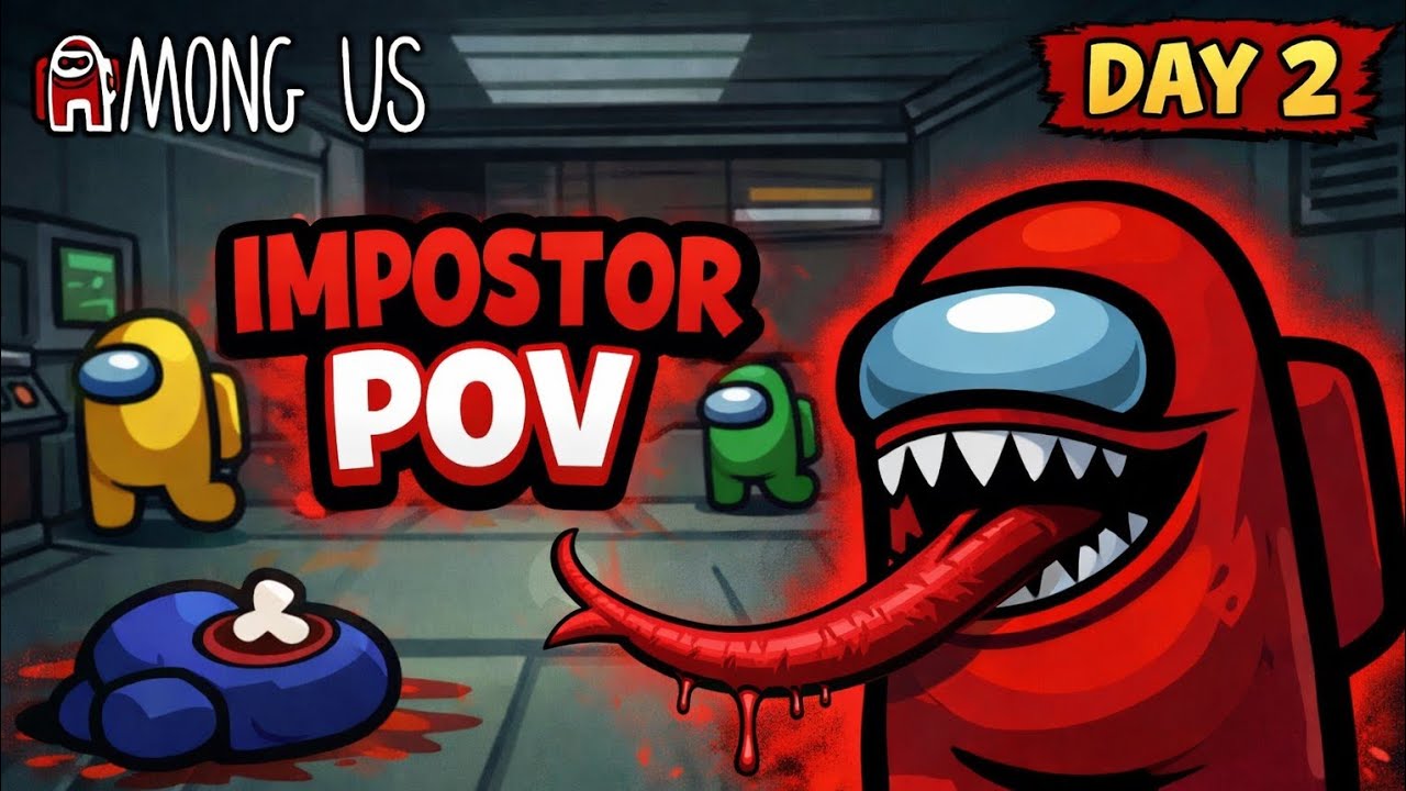 AMONG US gameplay IMPOSTOR RAW POV 😂