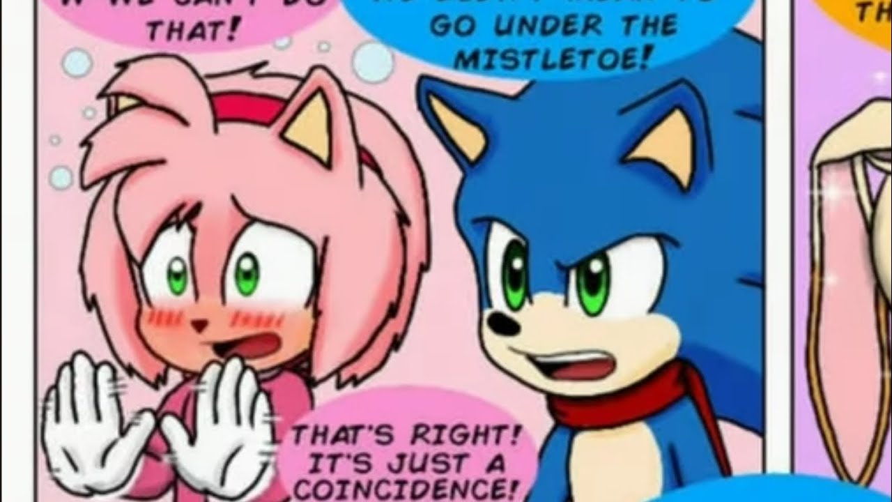 Underneath The Mistletoe! | A Movie SonAmy Comic (Dub) | By: Jame5rheneaZ