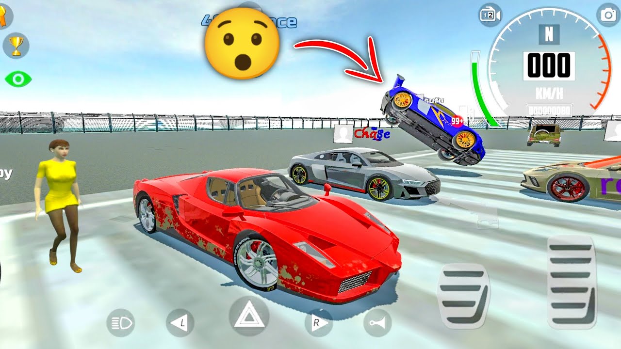 Car Simulator 2 Multiplayer - 400m Race |Ferrari Enzo |Audi R8 Accident!😯 Car Games Android Gameplay