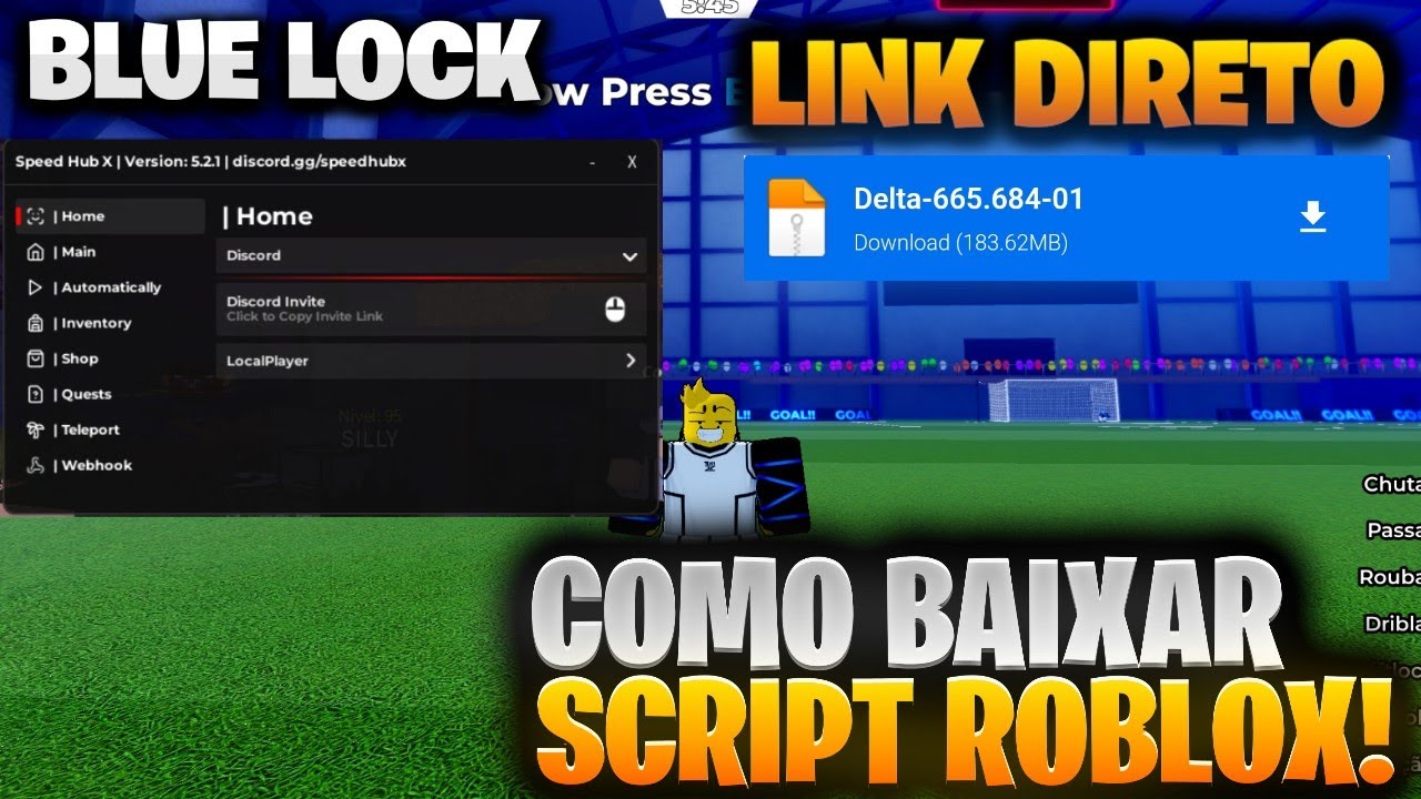 LINK DIRETO Blue Lock Rivals SCRIPT NEW FUNCTIONS Infinite Spins! AUTO GK, SPINS, GOAL (Mobile e PC)