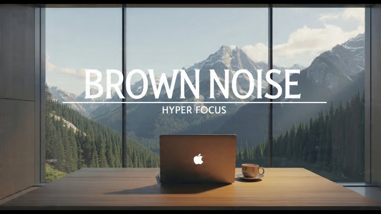 Hyper Focus Brown Noise | Black Screen, Block Distractions & Lock in