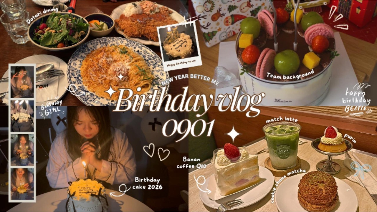 Birthday vlog 🎂 Yep cuối năm, new year 2026, decor sinh nhật, chụp photobooth, ăn uống ♡huongdaonay