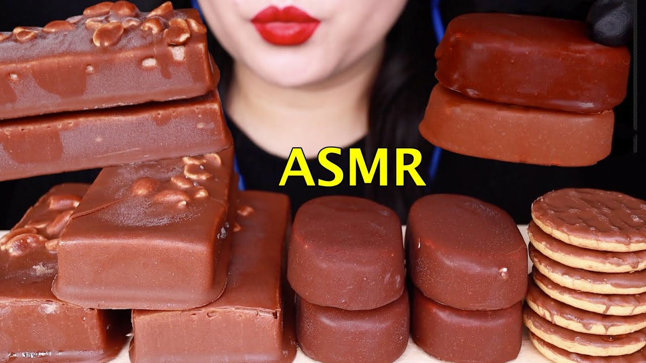 SUB)초콜릿 아이스크림 초코블럭아이스크림 티코 ASMR / CHOCOLATE ICE CREAM CHOCOLATE SNACK (EATING SOUND)NO TALKING