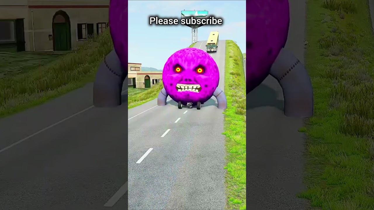 Cars vs hand bollard crazy crush 