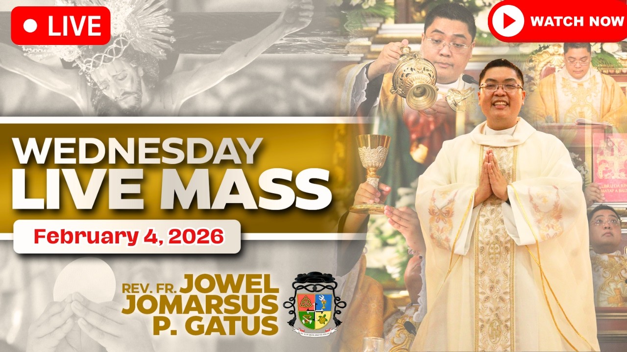 WEDNESDAY FILIPINO LIVE MASS TODAY *FEBRUARY 4, 2026* FR. JOWEL JOMARSUS GATUS