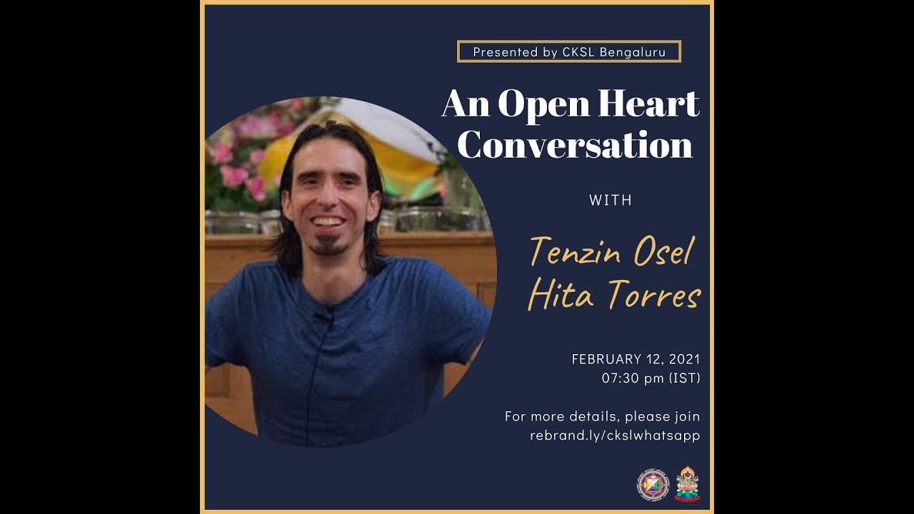 Tenzin Osel Hita on why he moved away from a life as a Monk