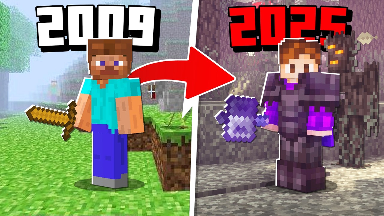 Minecraft’ın BÜTÜN SÜRÜMLERİNİ OYNADIM! [Bölüm 1/3]