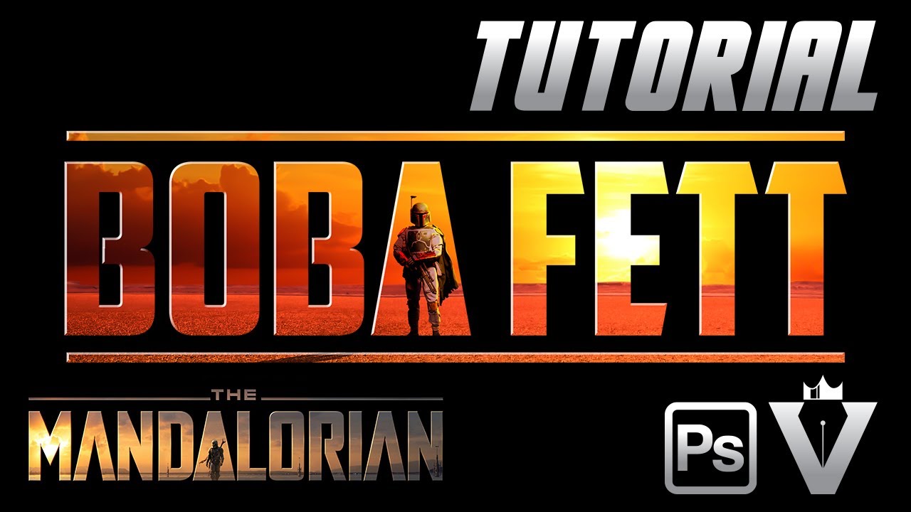 Make your own MANDALORIAN Style logo w/ Photoshop