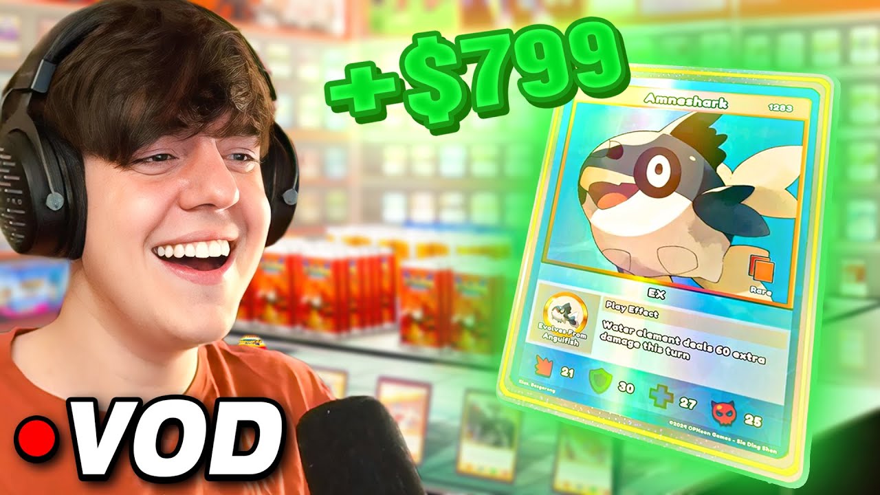 MAKING HUGE PROFITS In TCG Card Shop Simulator [YUMI VOD]