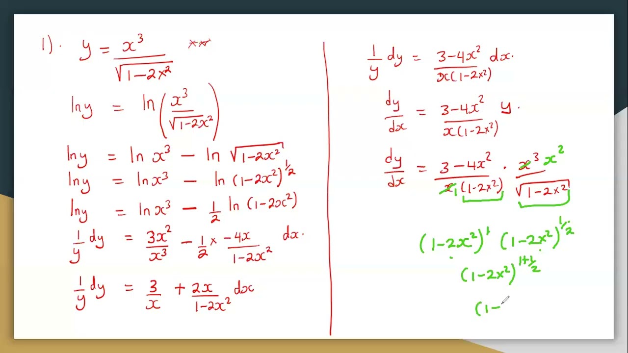 S.6 Differentiation 2-Lesson 9:Differentiation Using Exponential and Natural Logarithms |Application