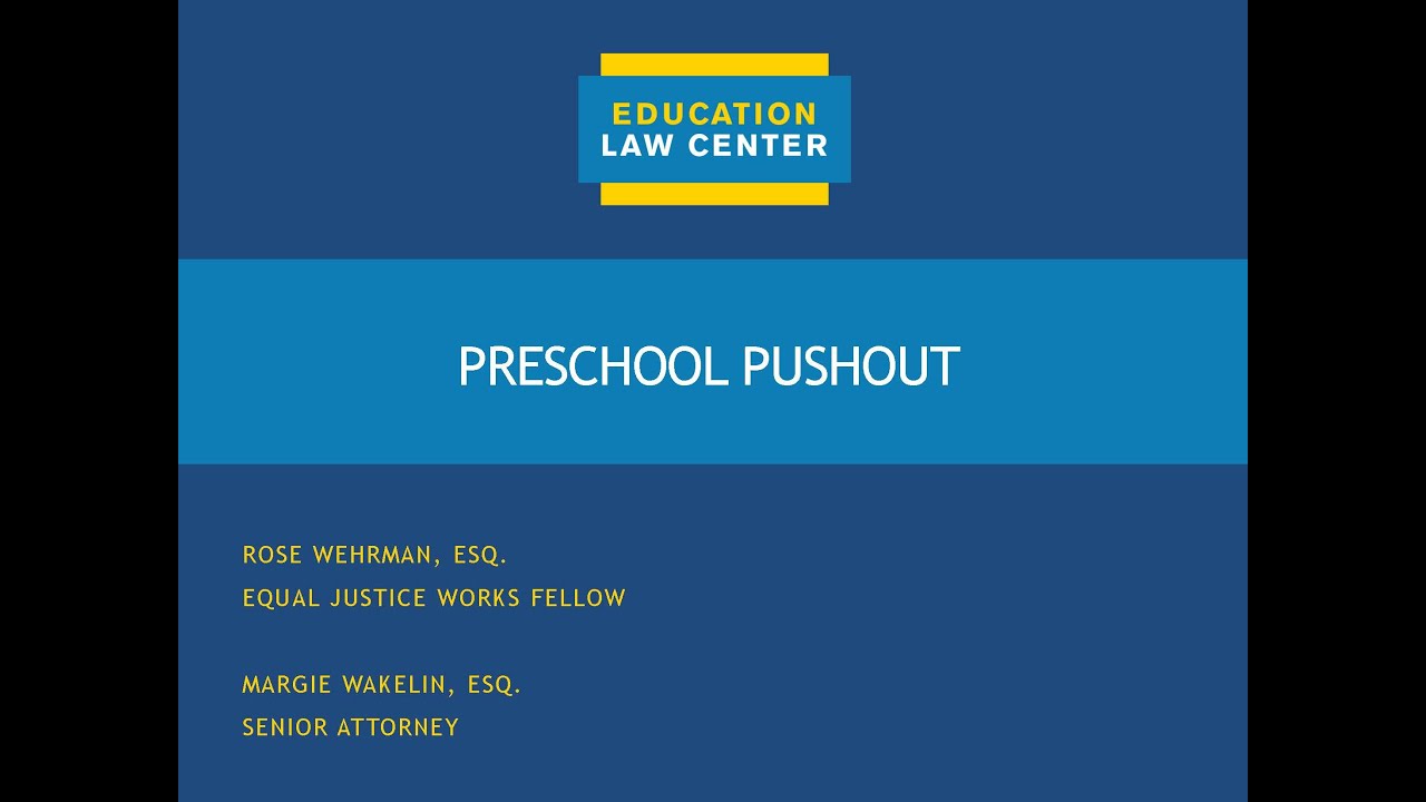 Special Education Rights - Early Intervention, McKinney-Vento and Foster Care Youth.