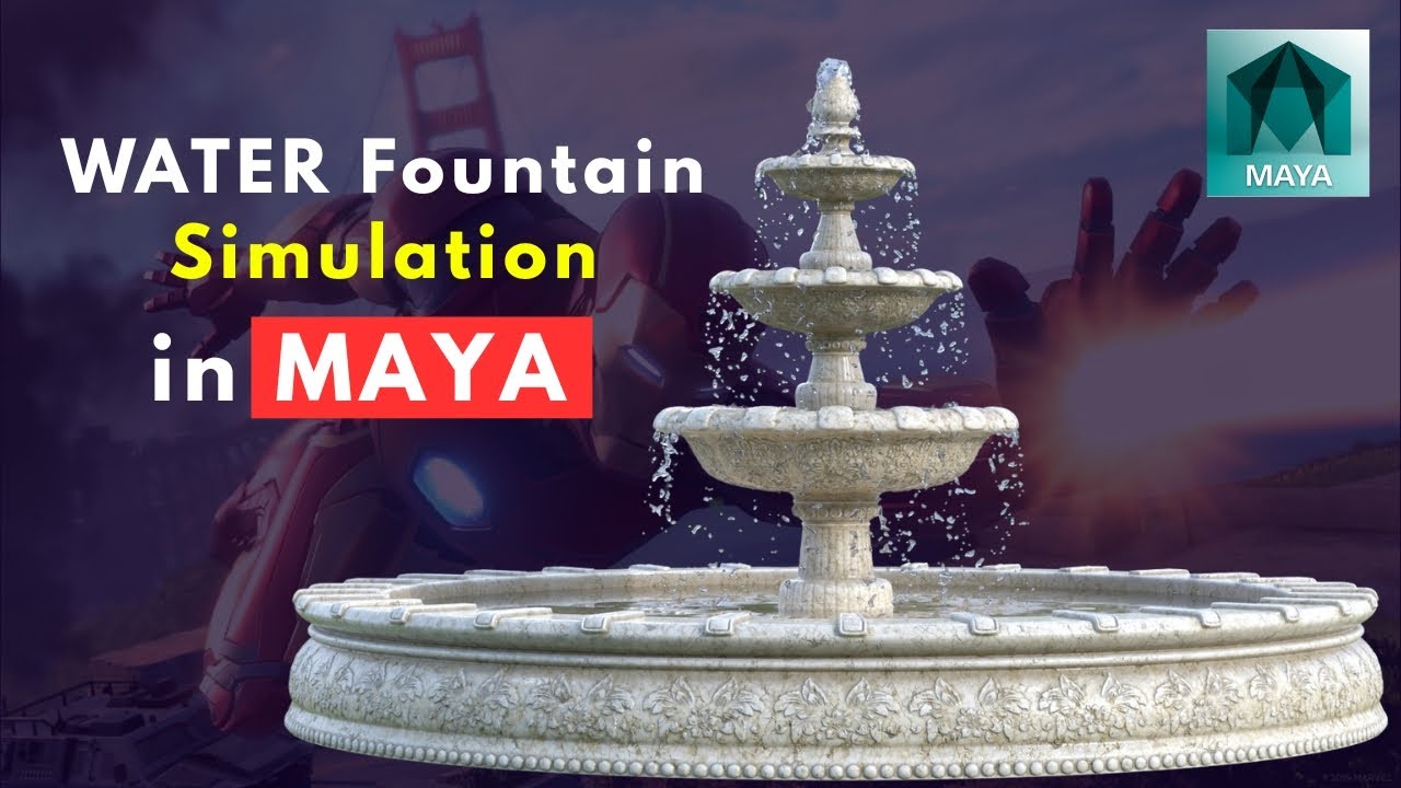 Water Fountain Simulation in Maya | Maya Dynamics Tutorial | VFX Tutorial