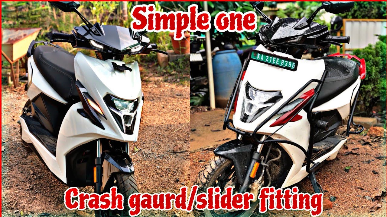 Simple one electric scooter crash gaurd available | kannada @Mtkannada