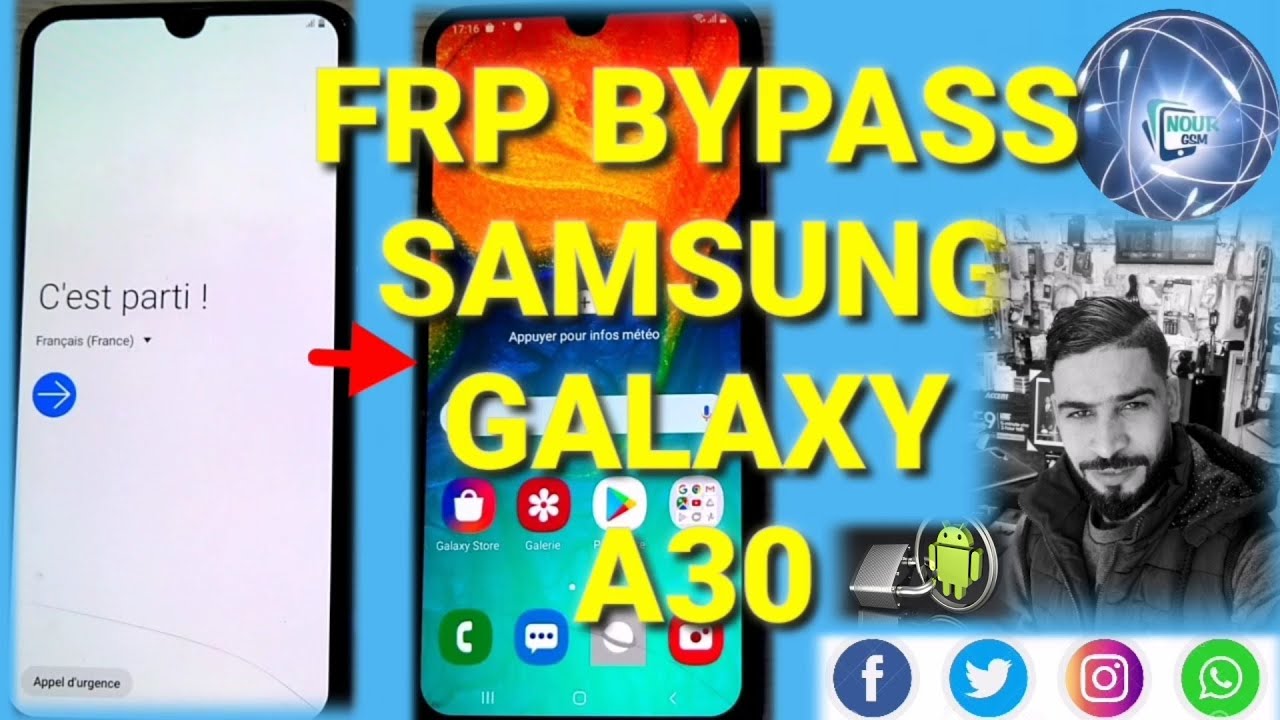 Samsung Galaxy A30 frp bypass