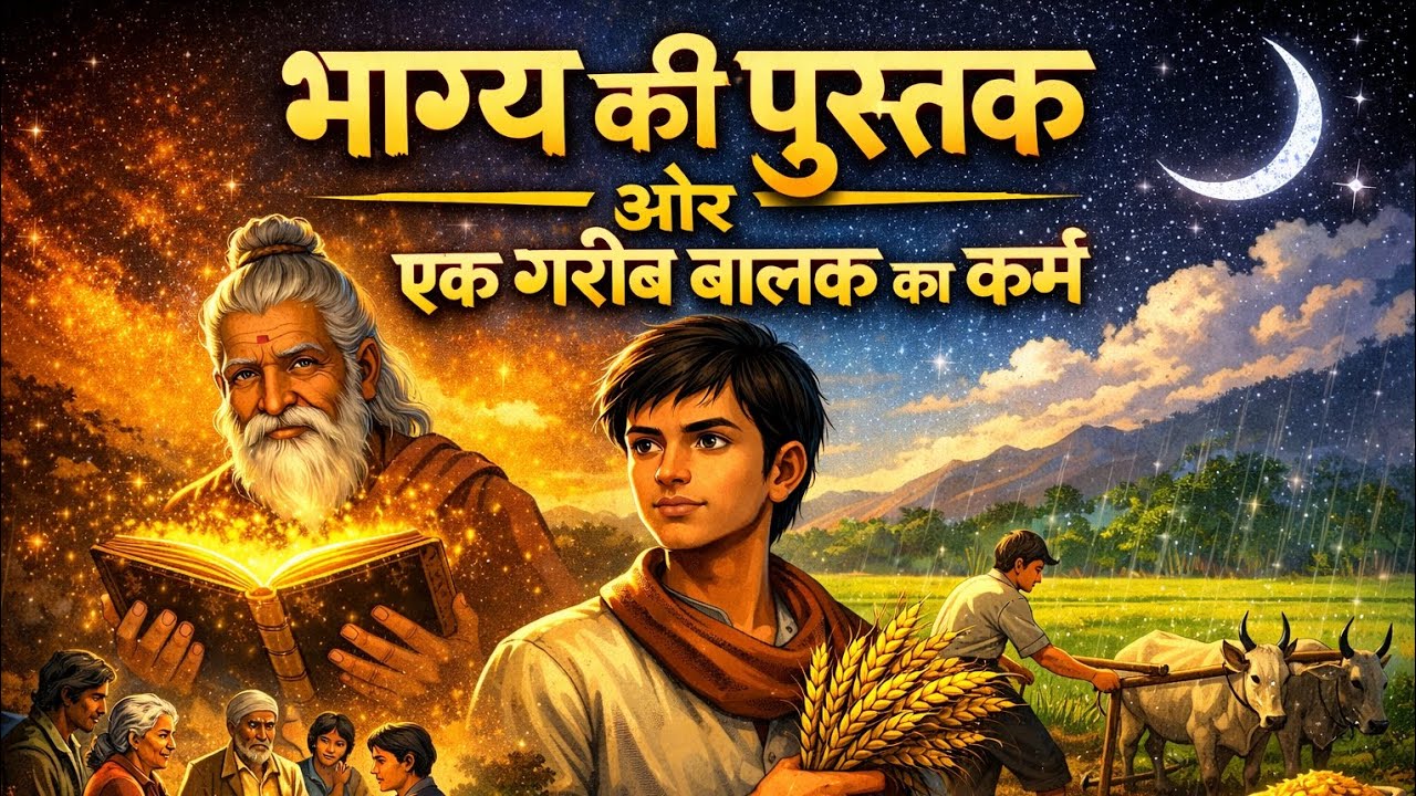 Bhagya ki pustak aur ek gareeb baalak ka karm | 🌸 mazedaar kahaniyan 🌸