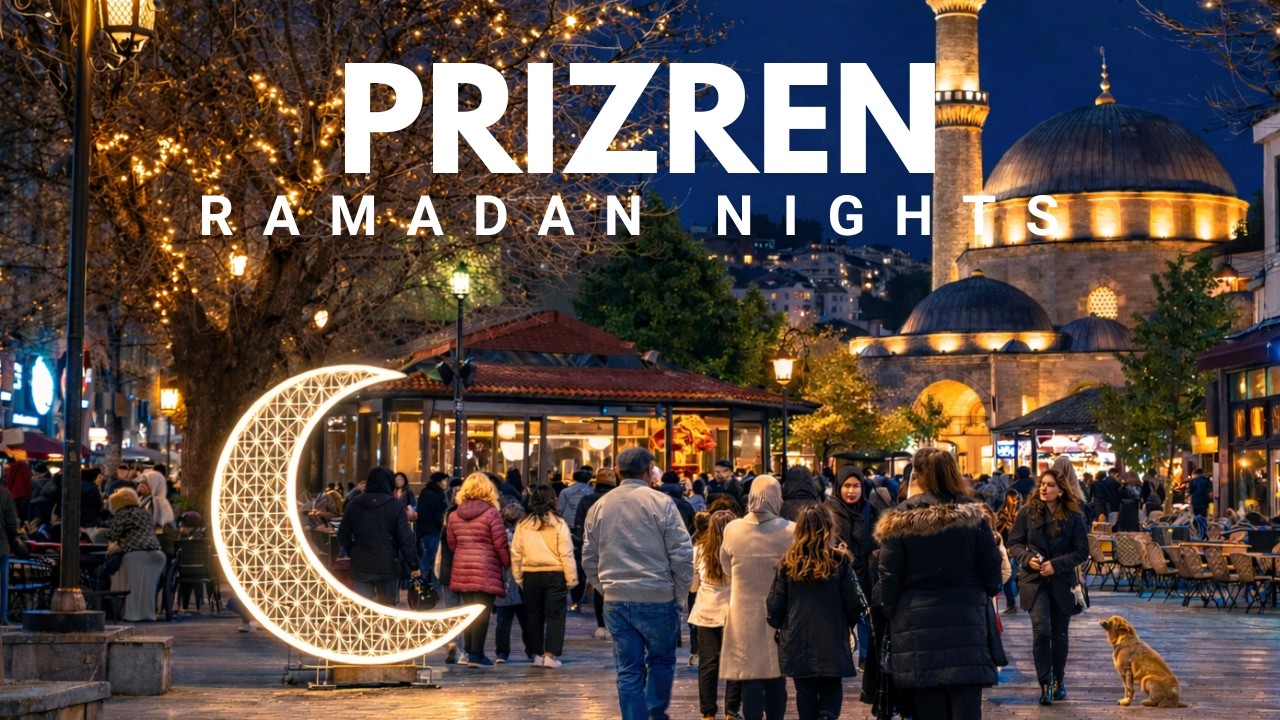 Ramadan Night in Prizren 🌙 | Shadervan Full of Life | Iftar Time Walk 4K