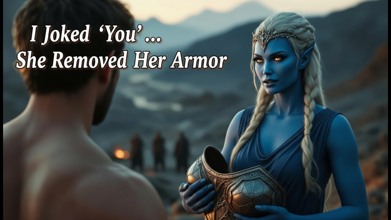 She Asked What I Wanted — I Joked “You”… Then the Alien Warrior Removed Her Armor